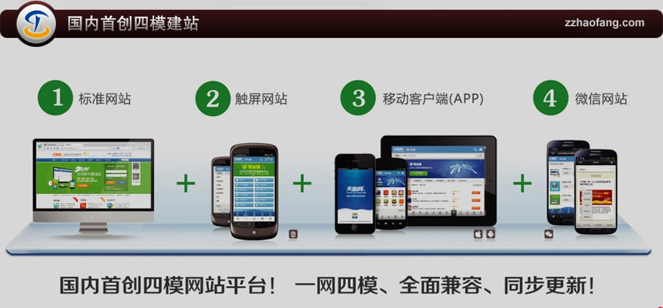 國(guó)內(nèi)首創(chuàng)四模網(wǎng)站建設(shè)